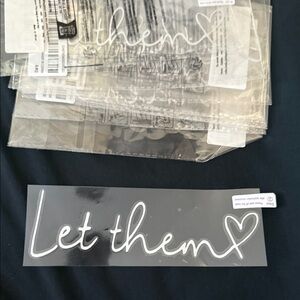 Clear 'Let Them' Decal Sticker